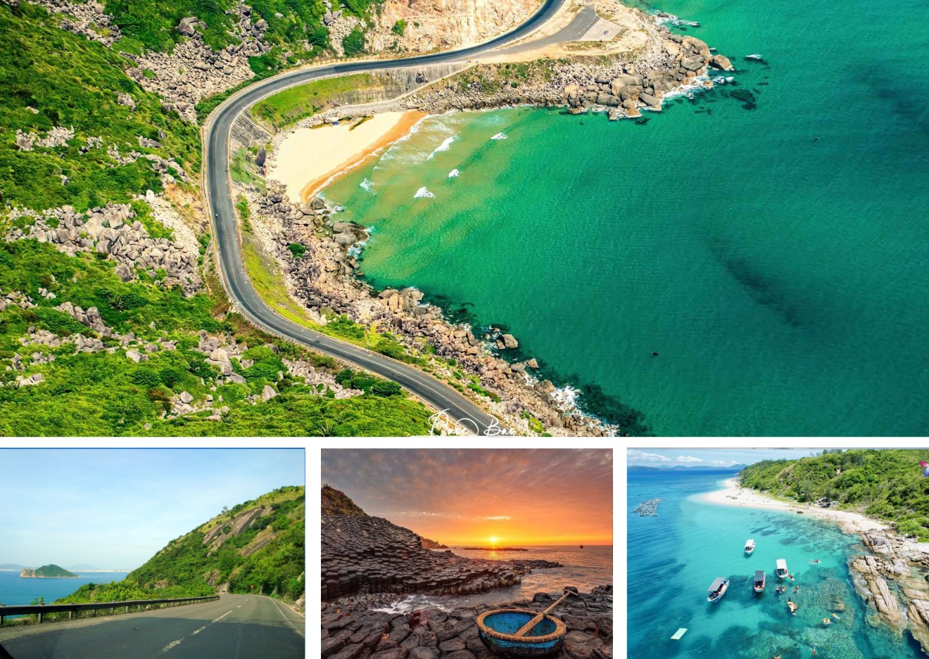 routes c&ocirc;ti&egrave;res du col de Deo Ca Centre Sud Vietnam